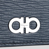 FERRAGAMO Gancini Card Holder Deep Ocean 0744864