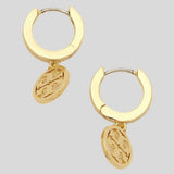 TORY BURCH Miller Huggie Hoop Earring Tory Gold 143786