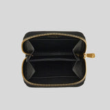 FERRAGAMO Gancini Card Case Small Wallet Black 758664