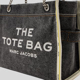 MARC JACOBS The Denim Chain Medium Tote Bag Black Wash 2F4HTT018H05