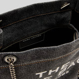 MARC JACOBS The Denim Chain Medium Tote Bag Black Wash 2F4HTT018H05
