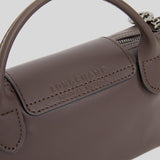 LONGCHAMP Le Pliage Extra XS Leather Pouch Crossbody Moka 34205987
