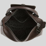 LONGCHAMP Le Pliage Extra XS Leather Pouch Crossbody Moka 34205987