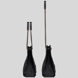 SAINT LAURENT YSL Niki Shopping Tote In Vintage Leather Black 5779990EN04