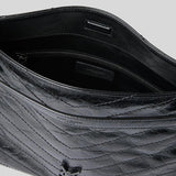 SAINT LAURENT YSL Niki Shopping Tote In Vintage Leather Black 5779990EN04