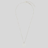 FERRAGAMO Collar Gancini Necklace Silver Color(L) 696659