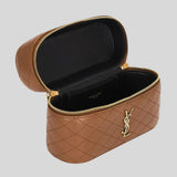 SAINT LAURENT YSL Gaby Vanity Bag In Lambskin Fox 7667311EL07