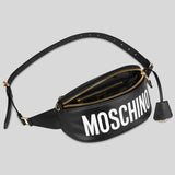 MOSCHINO Leather Belt Bag Black A7712