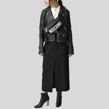 MOSCHINO Leather Belt Bag Black A7712