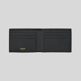 FERRAGAMO Gancini Men's Leather Slim Bifold Wallet Black 775644
