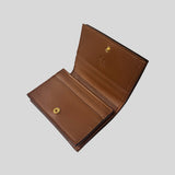 GUCCI GG Supreme Interlocking Women's Bifold Wallet Beige/Brown 779810