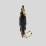 GUCCI Script Small Pouch With Key Fob Black 790102
