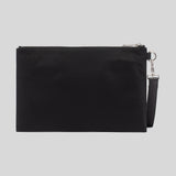 BURBERRY Unisex Logo Print Nylon Zip Pouch Black 80627541