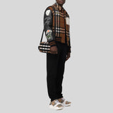 BURBERRY Unisex Paddy Dark Birch Brown Rockford Crossbody Bag 80644441