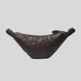 LEMAIRE Small Croissant Bag Soft Nappa Leather Dark Chocolate BG0003LL095