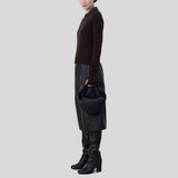 LEMAIRE Mini Fortune Croissant Bag Soft Nappa Leather Black BG0125LL095