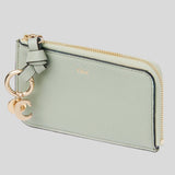 CHLOE Alphabet Flat Wallet Sea Grass CHC21WP944F57