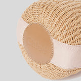 CHLOE Small Woody Basket In Natural Fibers Blush Beige CHC23AS381L18