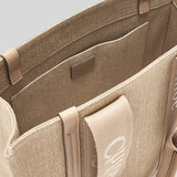 CHLOE Woody Medium Tote Bag Boyish Brown CHC23AS383L1720E