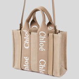 CHLOE Small Woody Tote Bag Boyish Brown CHC23AS397L1720E