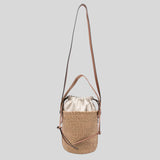 CHLOE Small Woody Basket In Natural Fibers Dusty Tan CHC23AS381L1825S