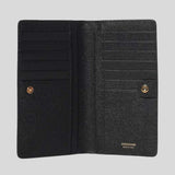 FERRAGAMO Gancini Continental Wallet Black 726510