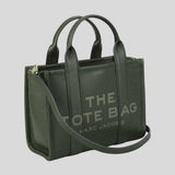 MARC JACOBS The Leather Small Tote Bag Traveler Tote Forest H009L01SP21