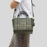 MARC JACOBS The Leather Small Tote Bag Traveler Tote Forest H009L01SP21