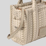MARC JACOBS The Monogram Leather Mini Tote Bag Khaki H052L03FA22