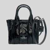 MARC JACOBS The Shiny Crinkle Small Tote Black H065L01PF22
