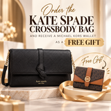 KATE SPADE Knott Flap Chain Crossbody Bag Black KH154