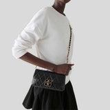 KATE SPADE Carey Quilted Mini Crossbody Bag Black KM531