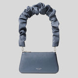 KATE SPADE Grace Glazed Leather Shoulder Bag Blue KN040