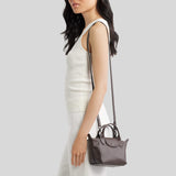LONGCHAMP Le Pliage Extra XS Leather Handbag Moka L1500987