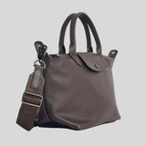LONGCHAMP Le Pliage Extra S Leather Handbag Moka L1512987