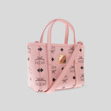 MCM X-Mini Toni Top-Zip Shopper In Visetos Soft Pink MWPFSMT03PZ001