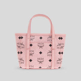 MCM X-Mini Toni Top-Zip Shopper In Visetos Soft Pink MWPFSMT03PZ001
