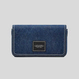 MARC JACOBS The Denim Chain Mini Bag Dark Wash 2F4SMN010S03