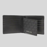 MICHAEL KORS Men's Cooper Billfold Wallet With Passcase Black 36U9LCRF6B