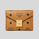 MCM Tracy Trifold Wallet In Visetos Cognac MYSAAPA02CO001