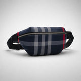 BURBERRY Sonny Nova Check Unisex Bum Bag Navy Grey 80840611