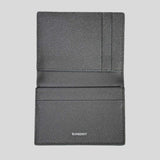 BURBERRY Leather Flint Card Case Anthracite Grey 81119601