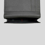 BURBERRY Leather Flint Card Case Anthracite Grey 81119601