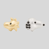 KATE SPADE Snoopy Asymmetrical Studs Silver Multi KN115