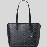 KATE SPADE Spade Flower PVC Tote Black KG086