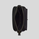 COACH Turnlock Crossbody Bag In Signature Canvas Charcoal/Black CAJ30