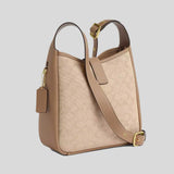 COACH Hadley Convertible Crossbody Bag With Signature Canvas Dark Natural Multi CAK50