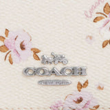 COACH Boxed Mini Wallet On A Chain With Floral Print Chalk Multi CAL70