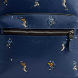 COACH West Backpack With Baseball Print Deep Blue Multi CAX47
