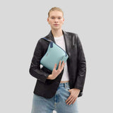 COACH City Bucket Bag In Colorblock Light Blue/Deep Blue CBA54